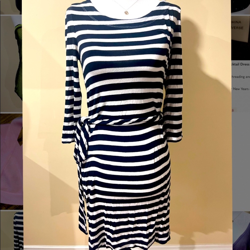 Banana Republic Striped Dress XS